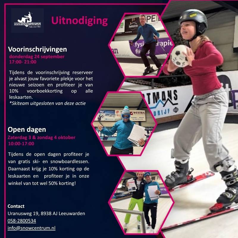 Open dagen + skibeurs 2026
