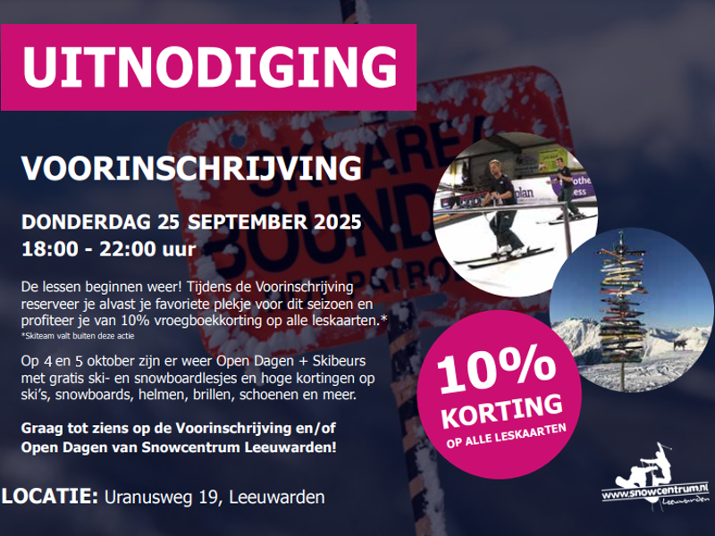 Open dagen + skibeurs 2025